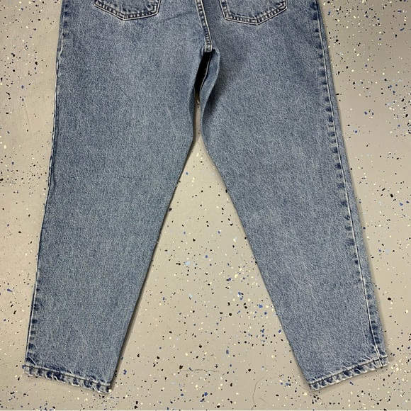 Vintage 80s Gitano Stonewash Blue Jeans High Waist Tapered Leg 12 Petite 31"x28" - Picture 7 of 10